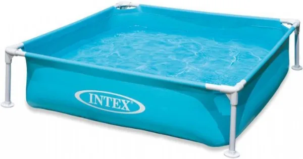 Mini Frame Pool blå 122x122x30 cm Intex Barnpool 57173