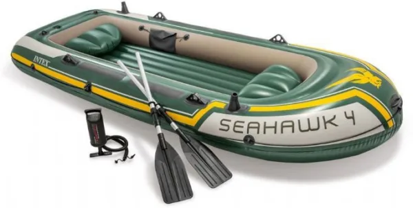 Gummibåt Seahawk 4 med åror. 351x145x48 cm. Intex Seahawk 4 68351