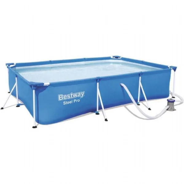 Familjepool - Steel Pro pool 3.300L 300x201x66 cm Bestway barn & familjepool 56411