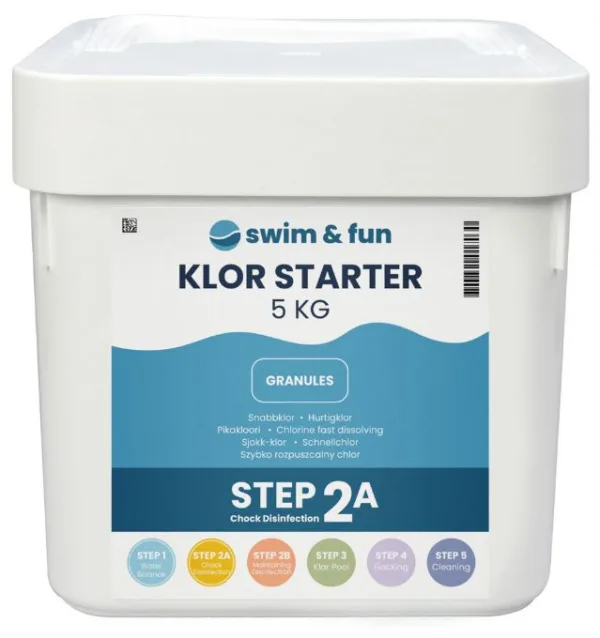 Klor Starter Dissolving Granules 5 kg Swim & Fun 1703