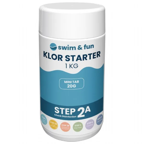 Klor Starter 20 g Tabs, 1 kg  Swim & Fun 1705